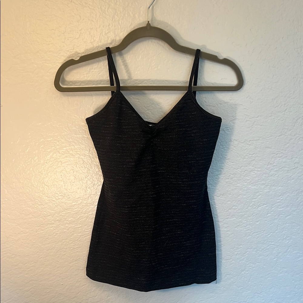Hard Tail Forever Black Fitted Workout Tank Top